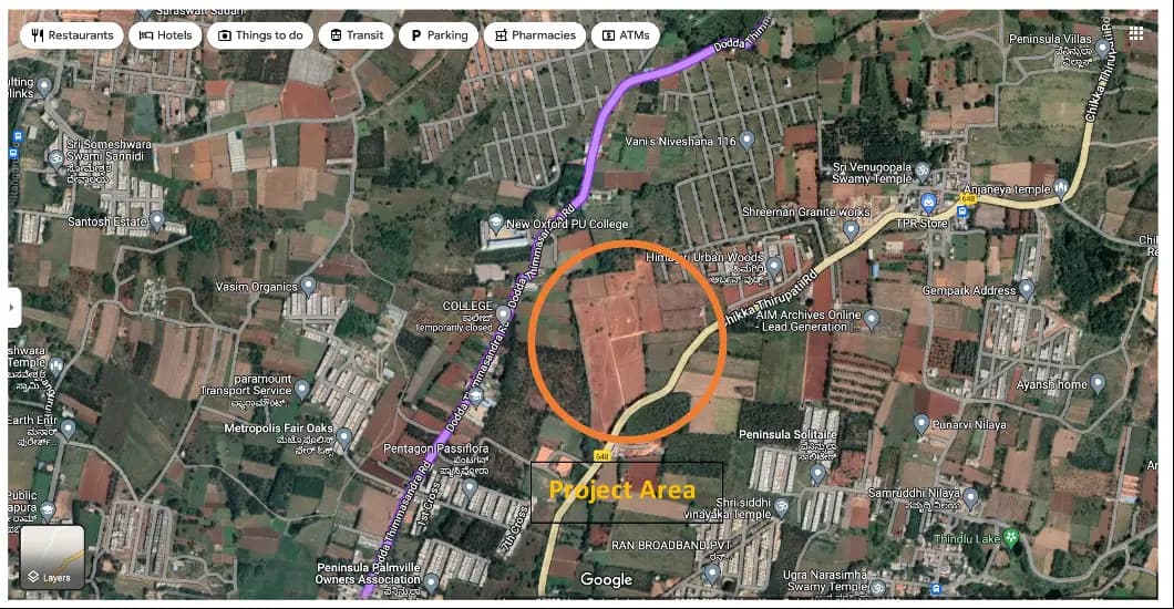 Divine Meadows: Location and Demarcation.png (filed with Karnataka RERA)