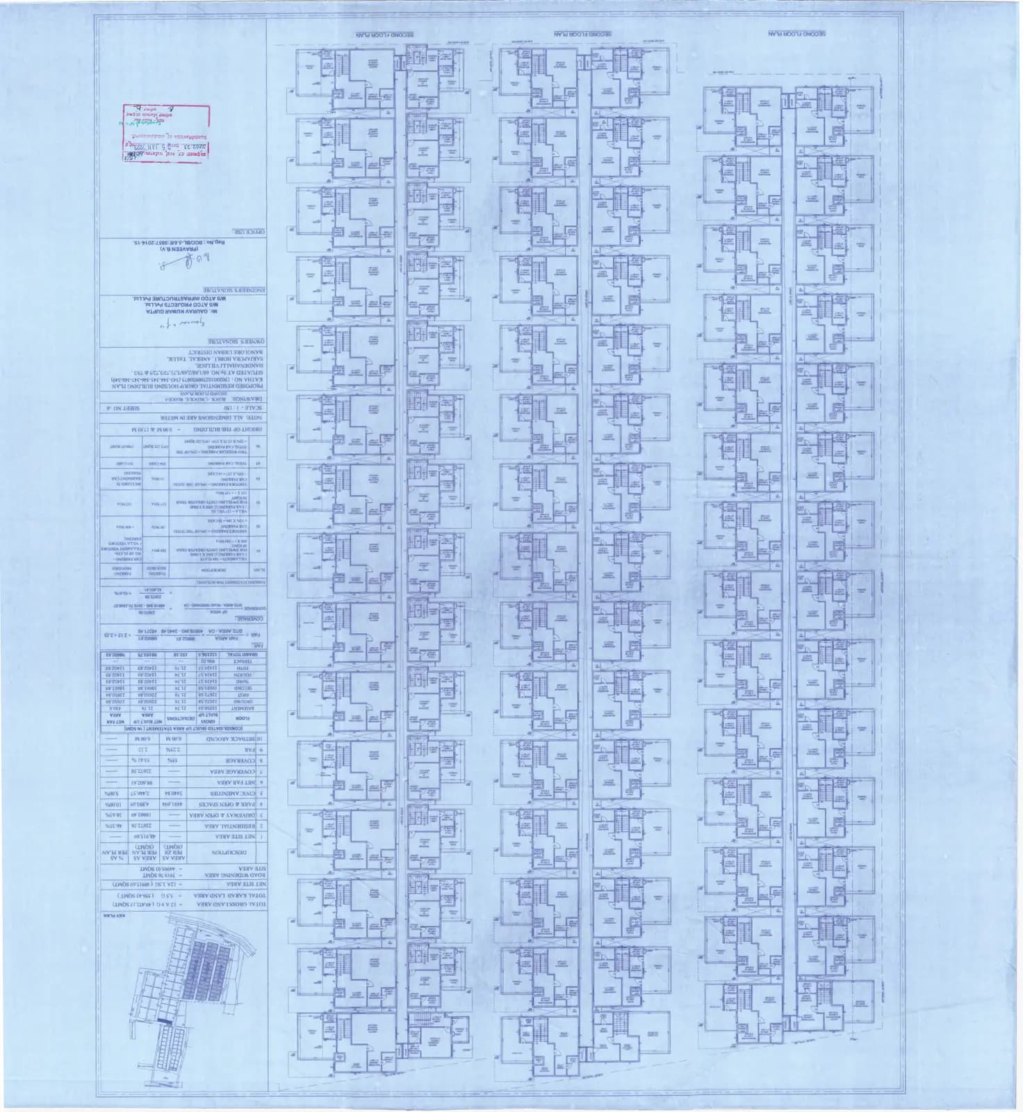 Lavivant: 4C-Block-1, Block-2, Block-3 Second Floor Plans (filed with Karnataka RERA)