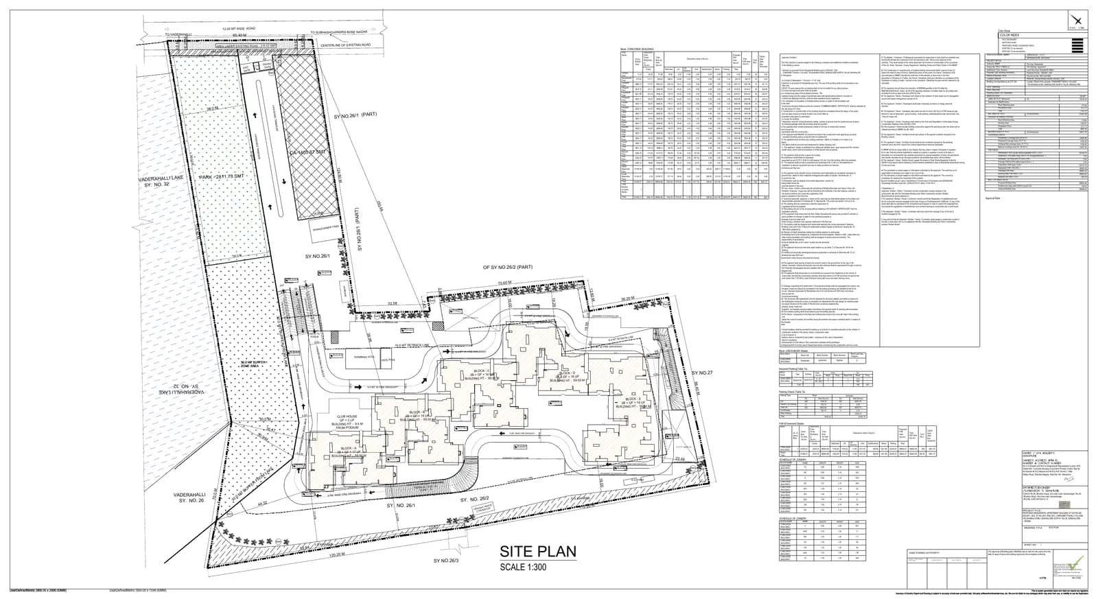Concorde Antares: Approved Layout Plan (filed with Karnataka RERA)