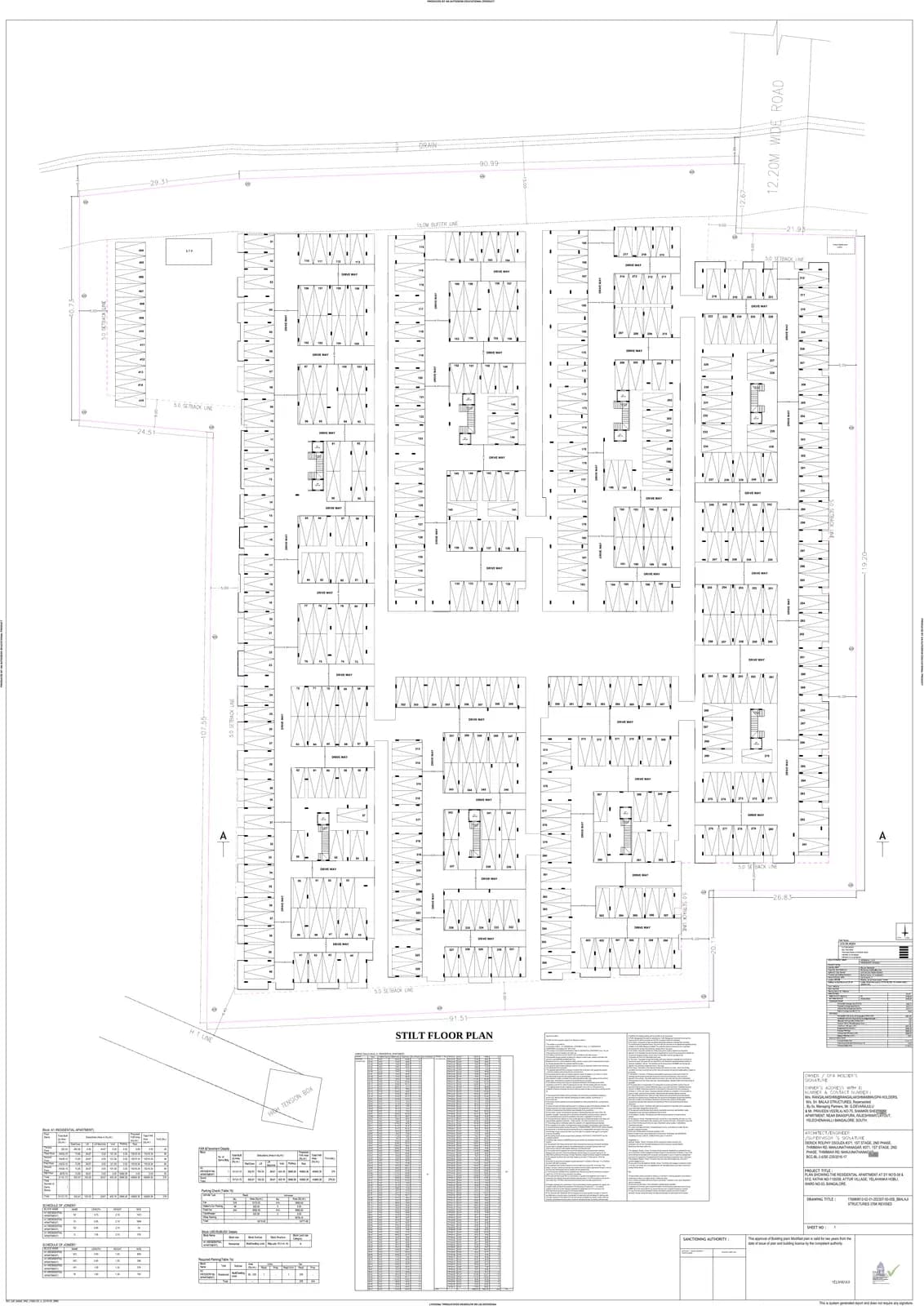 Sri Balaji Serene: Approved Layout Plan (filed with Karnataka RERA)