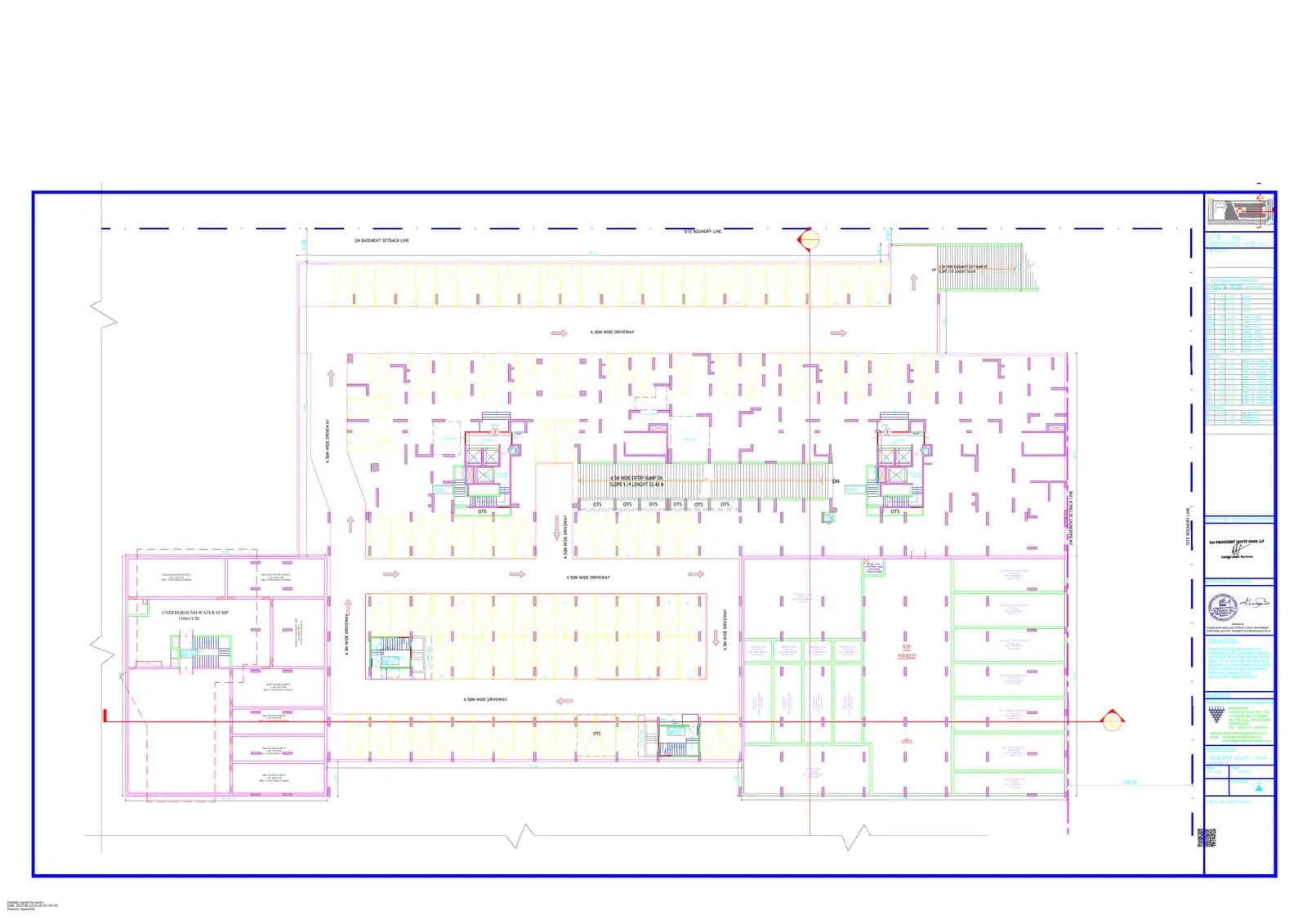 Provident Ecopolitan: Floor Plan Basement.pdf (filed with Karnataka RERA)