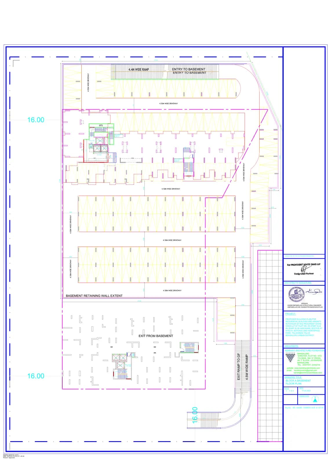 Provident Ecopolitan: Block A Floor Plan.pdf (filed with Karnataka RERA)