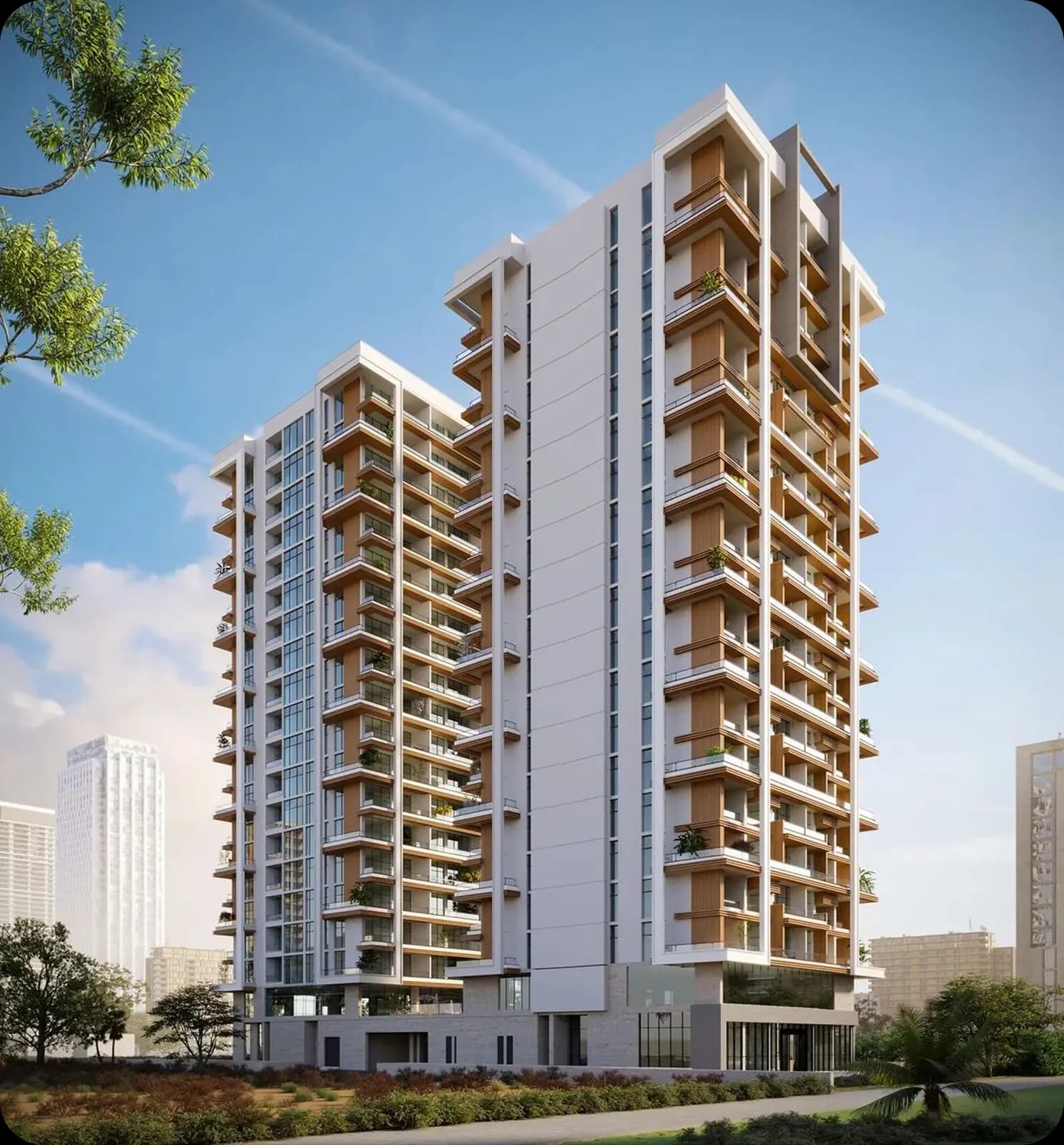 vmaks laurel: Vmaks Laurel - modern residential towers with landscaped surroundings (artist’s impression)