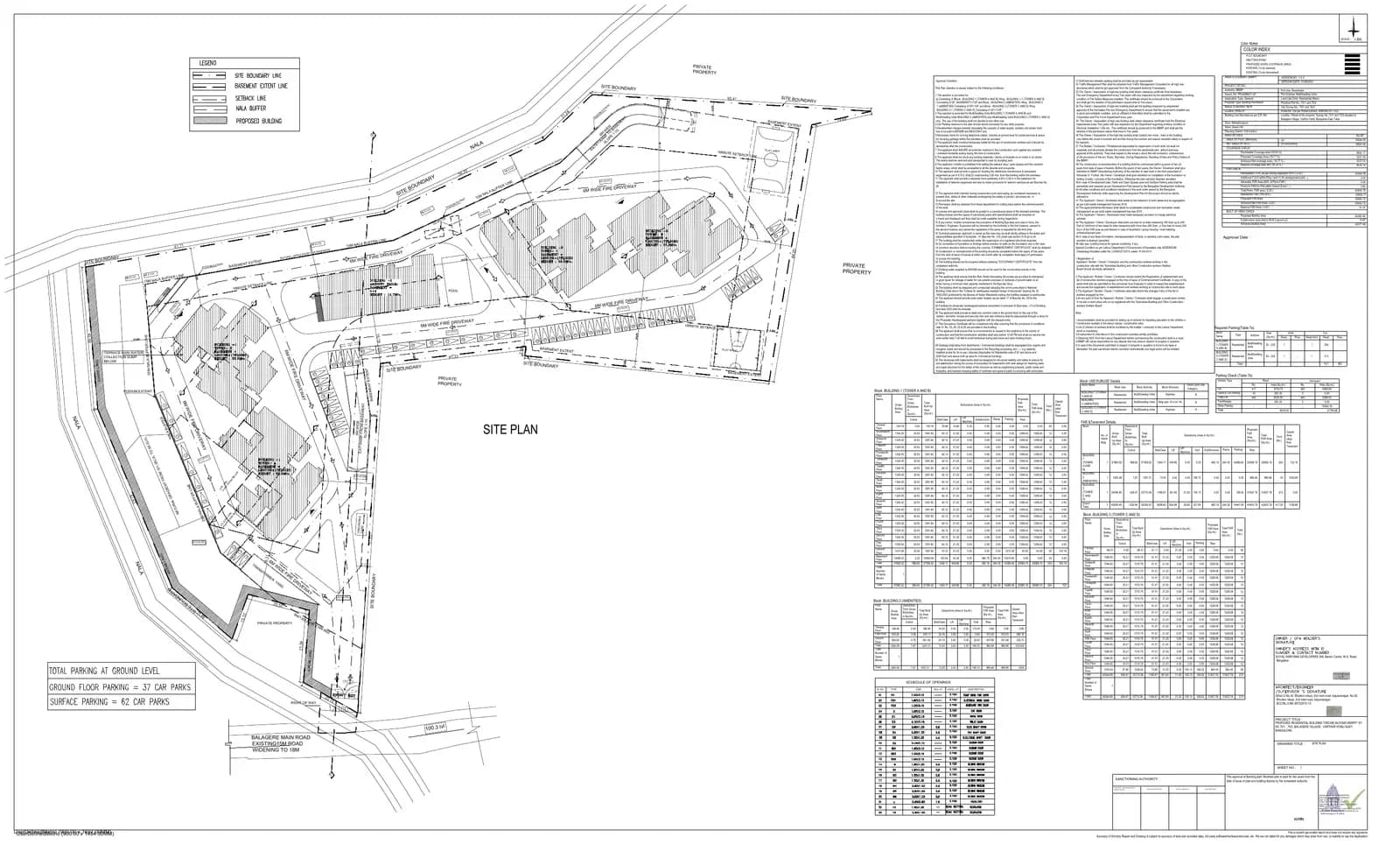 Orchid Bloomsberry: Approved Layout Plan (filed with Karnataka RERA)