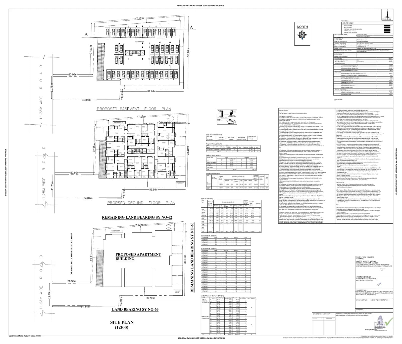 NR Prime Residency: Approved Layout Plan (filed with Karnataka RERA)