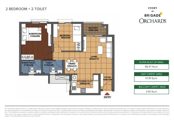 Ivory at Brigade Orchards: Brochure, page 3 (filed with Karnataka RERA)