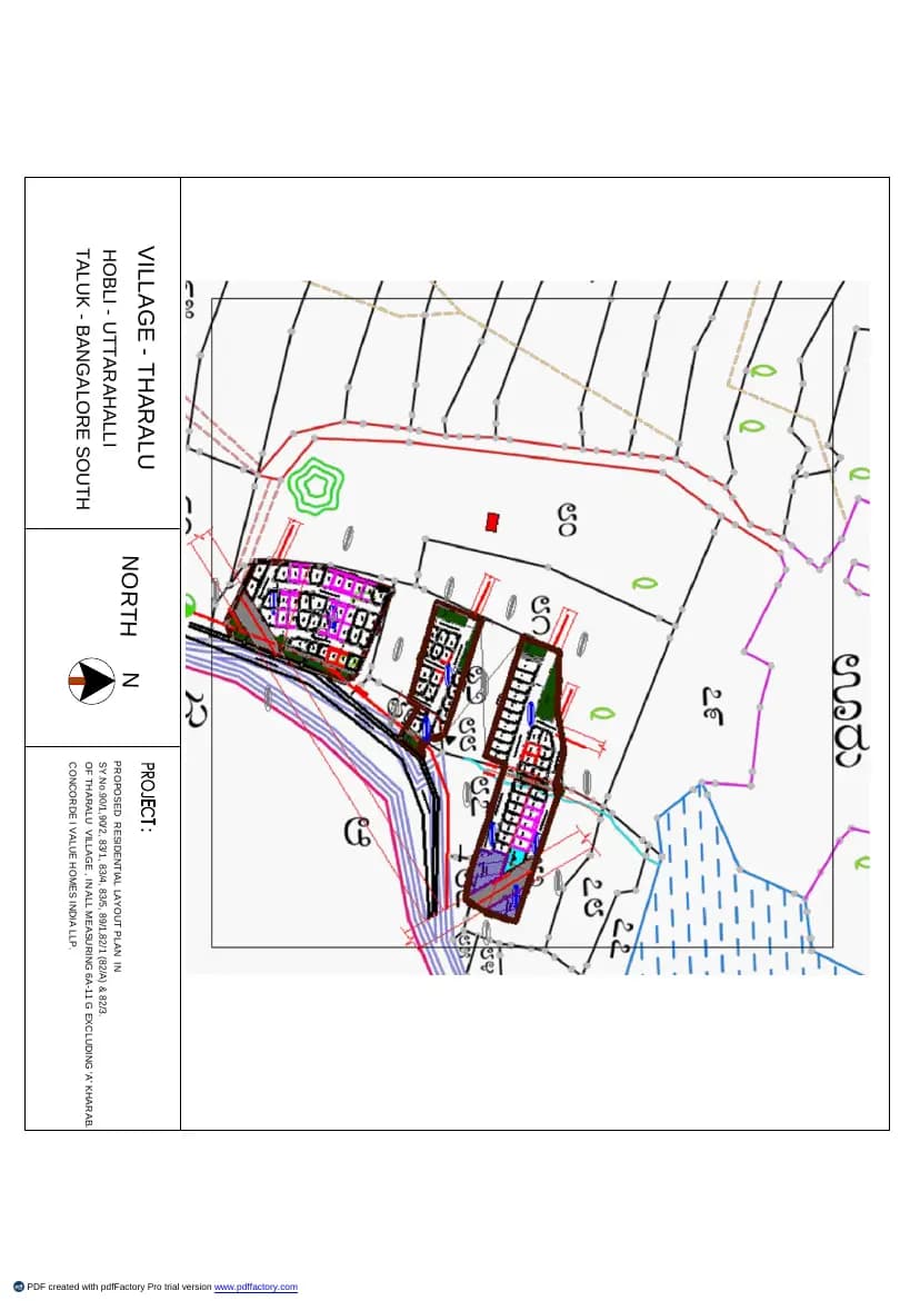 Concorde Opus II: Existing Layout Plan (filed with Karnataka RERA)