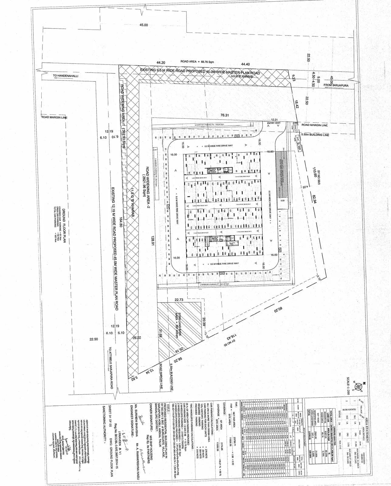 Falcon By BHP: GROUND FLOOR PLAN_compressed.pdf (filed with Karnataka RERA)