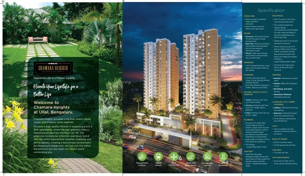 Navami Chamara Heights: Brochure, page 2 (filed with Karnataka RERA)
