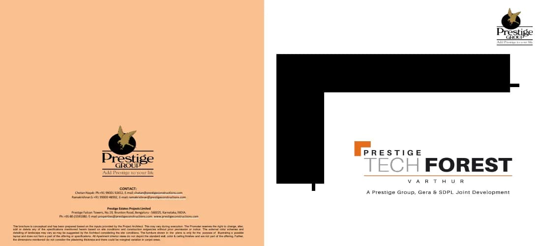 Prestige Tech Forest: Brochure, page 1 (filed with Karnataka RERA)