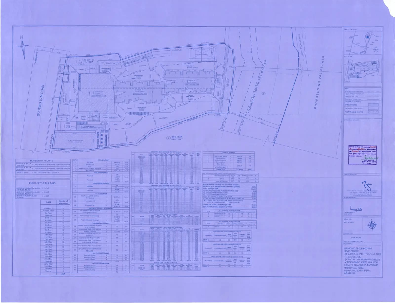 Bren Ananta: Approved Layout Plan (filed with Karnataka RERA)