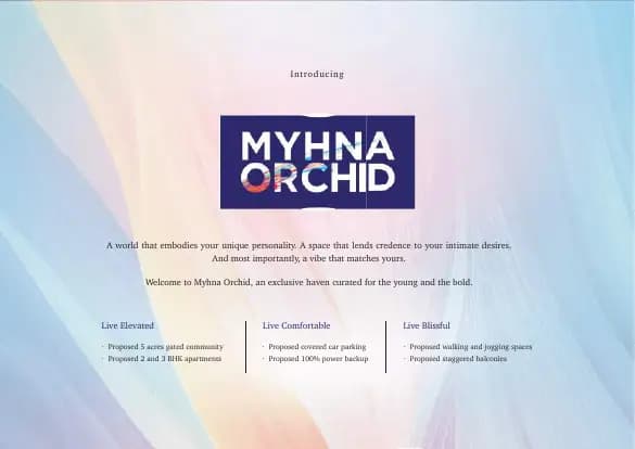Myhna Orchid: Brochure, page 2 (filed with Karnataka RERA)