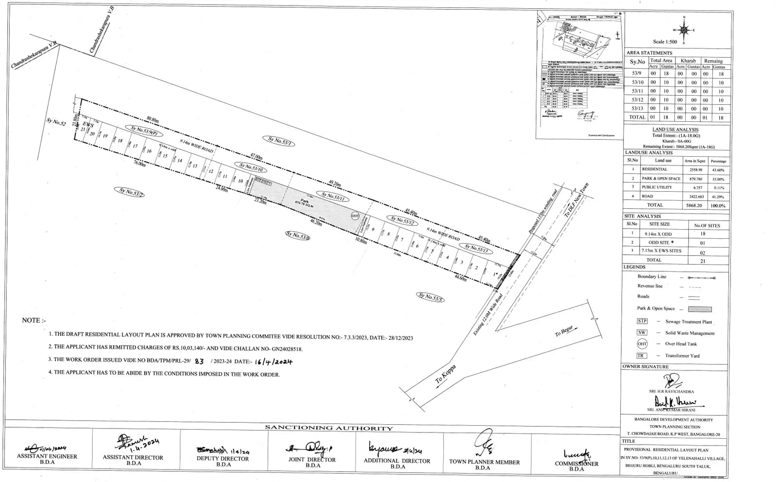 Akshaya Meadows: Approved Layout Plan (filed with Karnataka RERA)