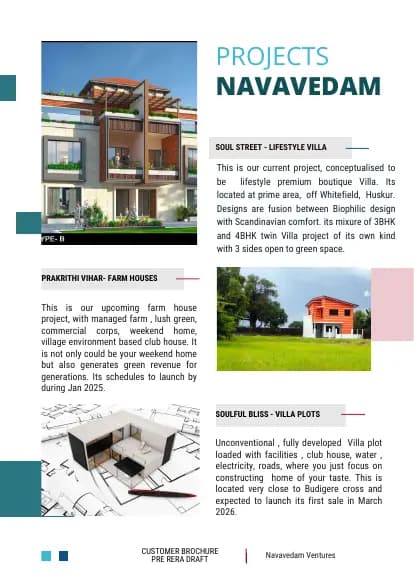 Navavedam's SunCrest: Brochure, page 3 (filed with Karnataka RERA)