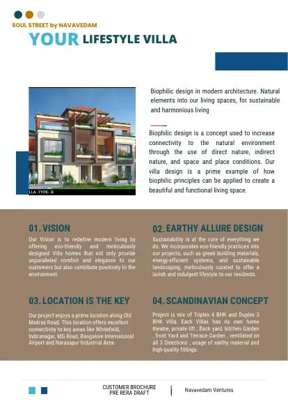 Navavedam's SunCrest: Brochure, page 4 (filed with Karnataka RERA)