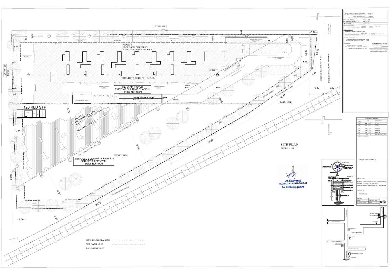 Suvastu Kings Square Phase II: Existing Layout Plan (filed with Karnataka RERA)