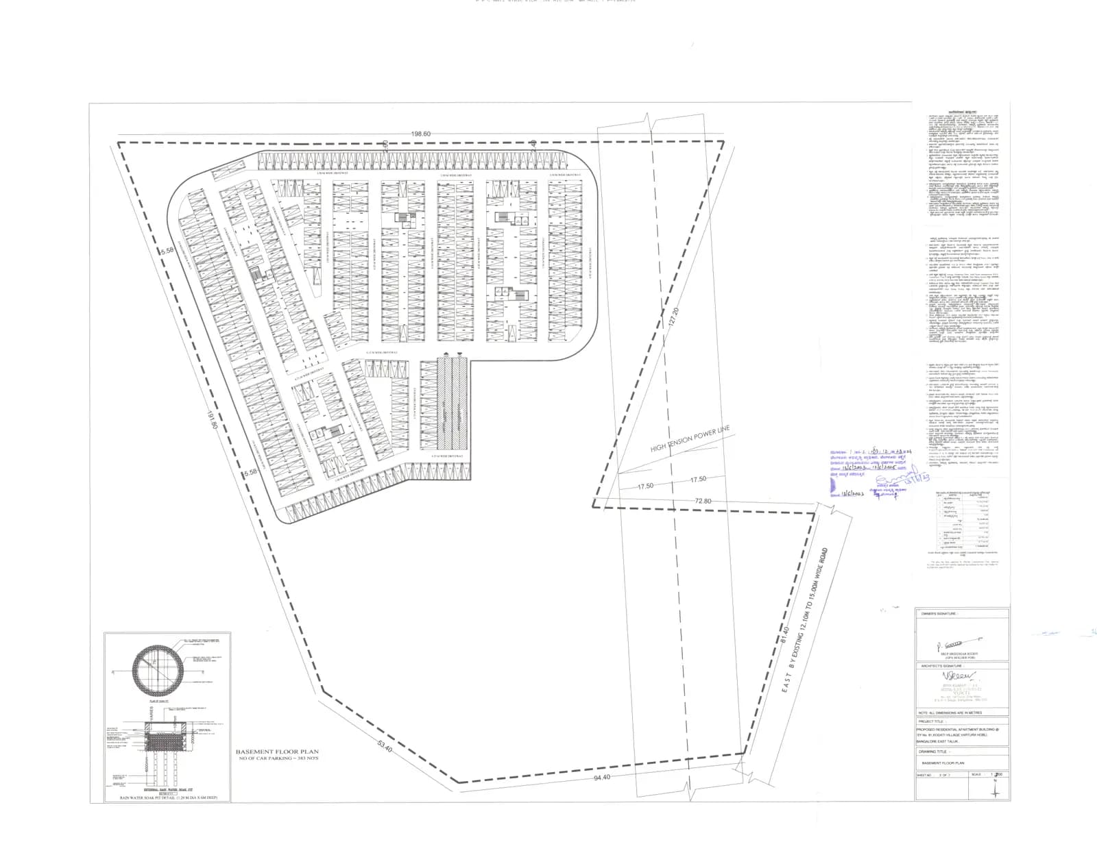 PSR Vanasree: BASEMENT FLOOR PLAN.pdf (filed with Karnataka RERA)