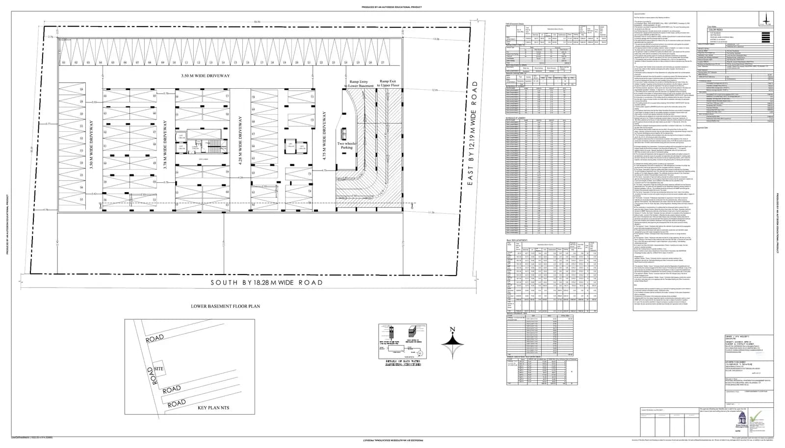 Aryan 1 Celeste: Approved Building/Plotting Plan, page 1 (filed with Karnataka RERA)