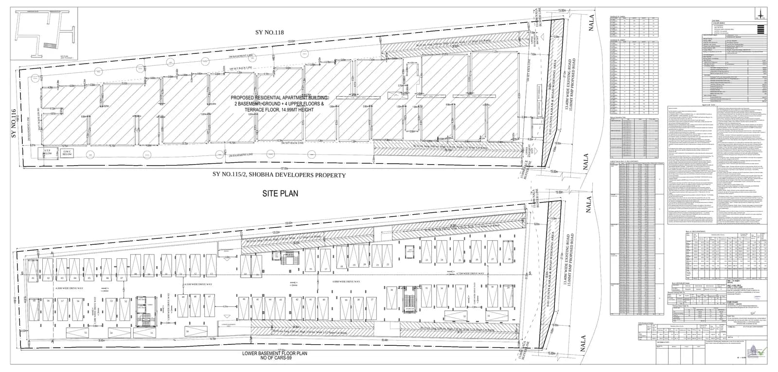 Jagadhabi Premier 1: Approved Building/Plotting Plan, page 1 (filed with Karnataka RERA)