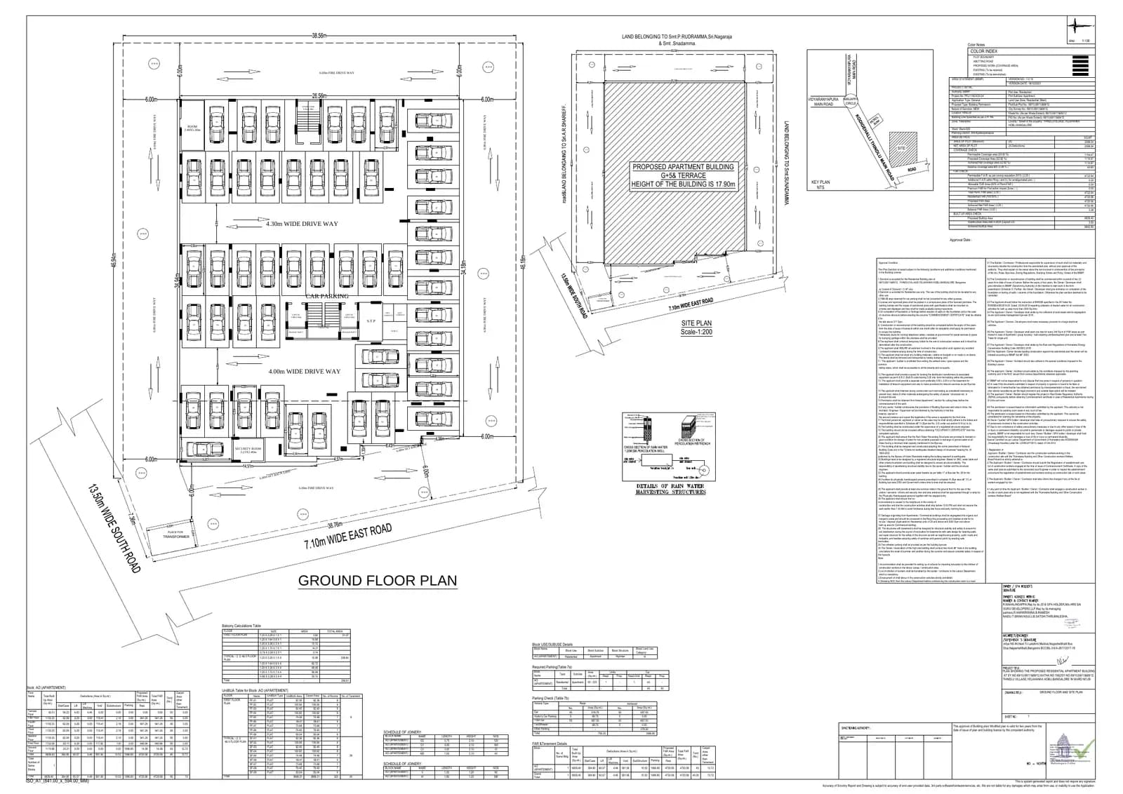 HRS Sai Guru Bliss Avenue: Approved Layout Plan (filed with Karnataka RERA)