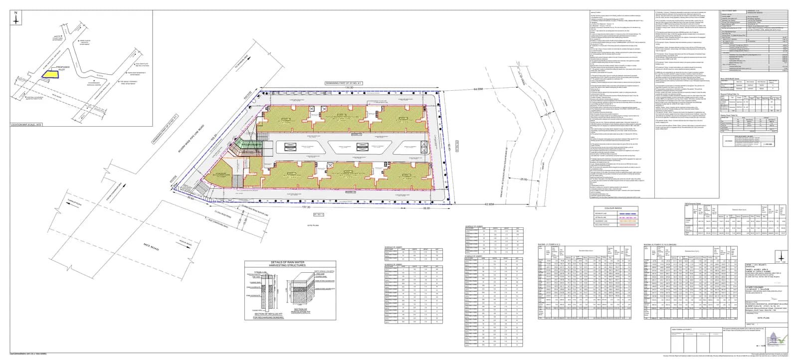 Vanshika'S Nature'S Harmony: BUILDING PLAN, page 1 (filed with Karnataka RERA)
