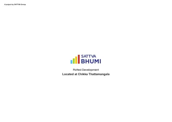 Sattva Bhumi: Brochure, page 1 (filed with Karnataka RERA)