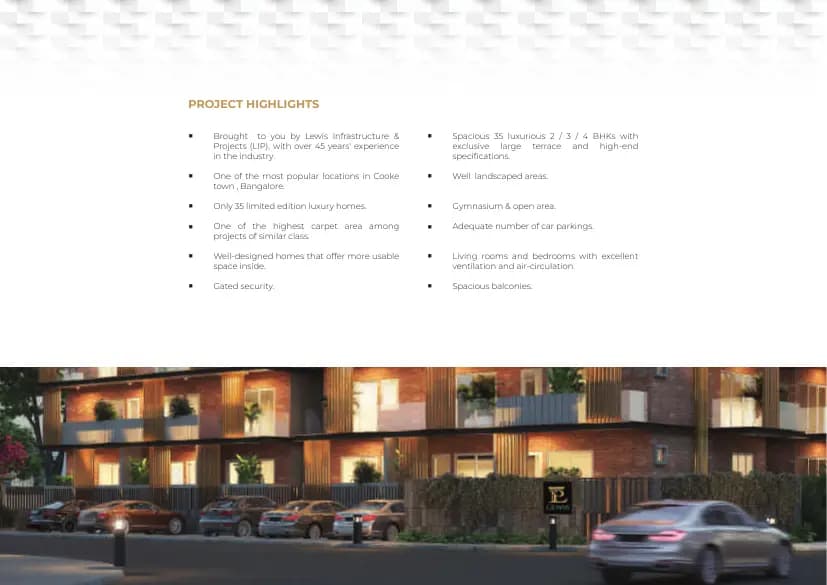El Roi: Brochure, page 5 (filed with Karnataka RERA)
