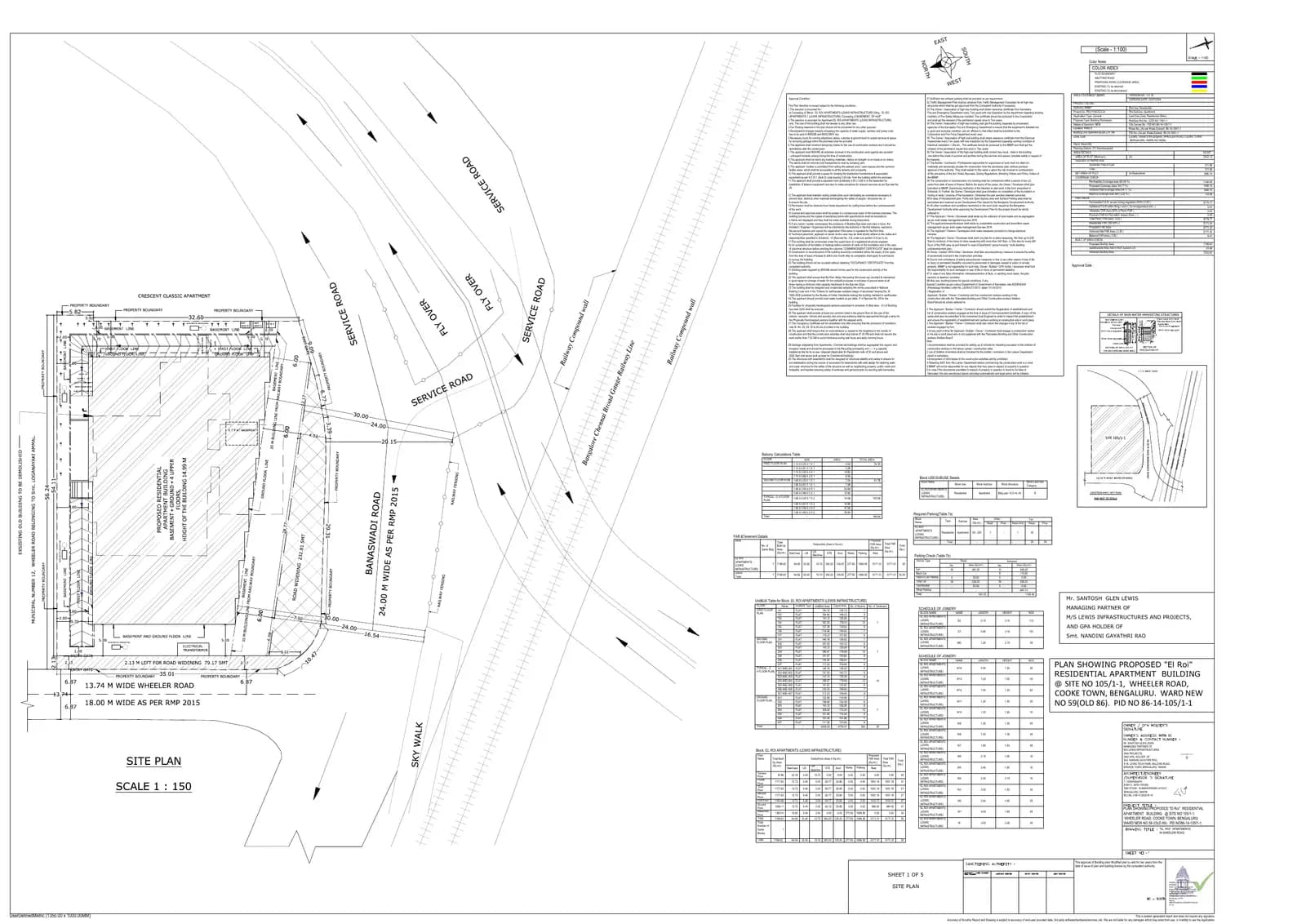 El Roi: Existing Layout Plan (filed with Karnataka RERA)