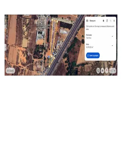 Impact Sanvi Aero Gardens: GoogleMaps_Demarcation_sy_71_1.pdf (filed with Karnataka RERA)
