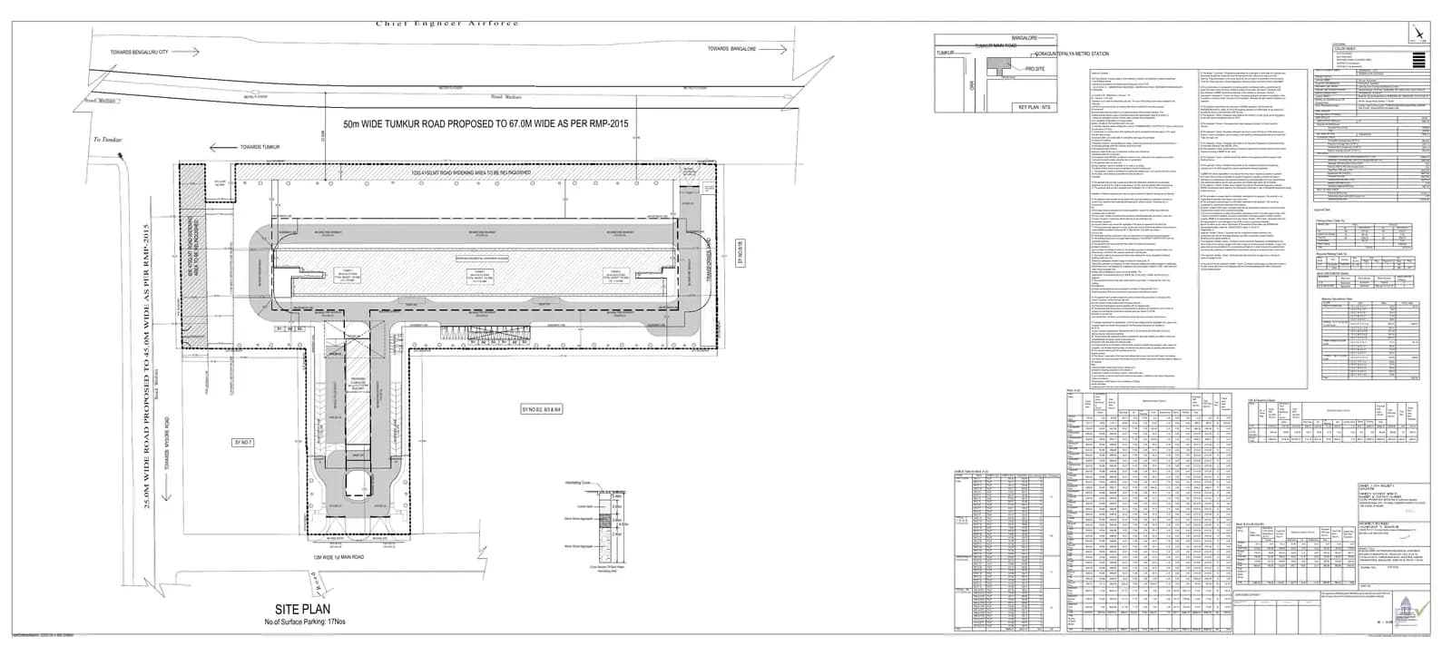 Godrej Tiara: Approved Building Plan, page 1 (filed with Karnataka RERA)