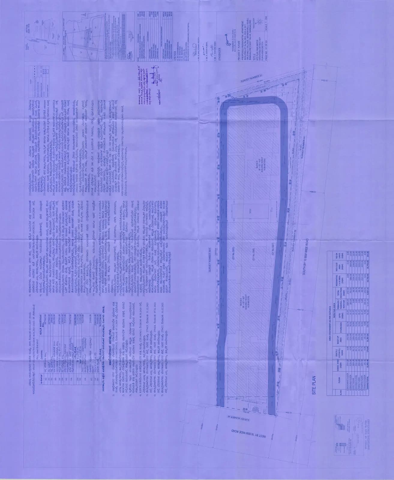 Mythri Sankalp DKM: Approved Building Plan (filed with Karnataka RERA)