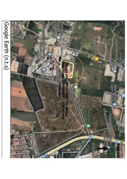 Sarang By Sumadhura: Demarcation site location in Google Map.pdf (filed with Karnataka RERA)