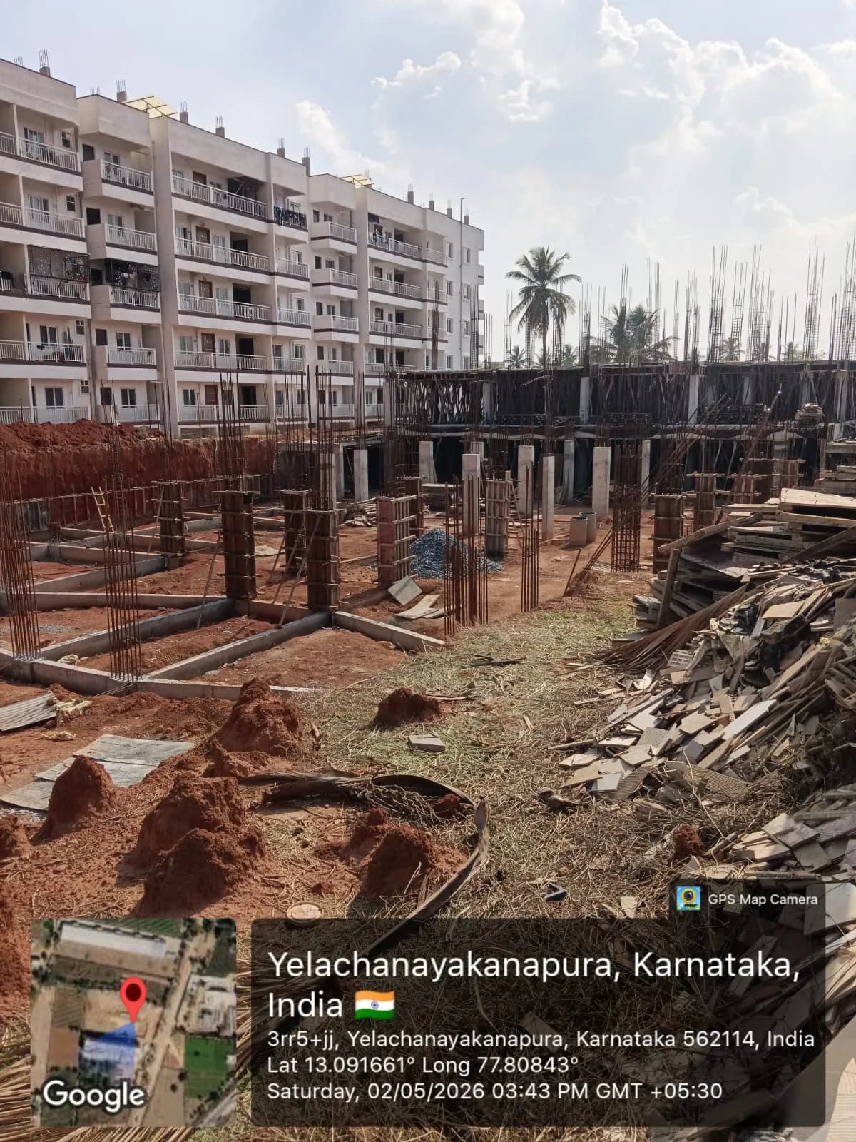 Sapthagiri Sampada B Block: Site photo filed with Karnataka RERA