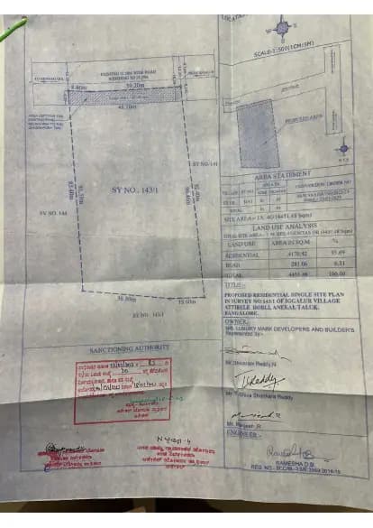 Luxury Mark Opera: Approved Plan (filed with Karnataka RERA)