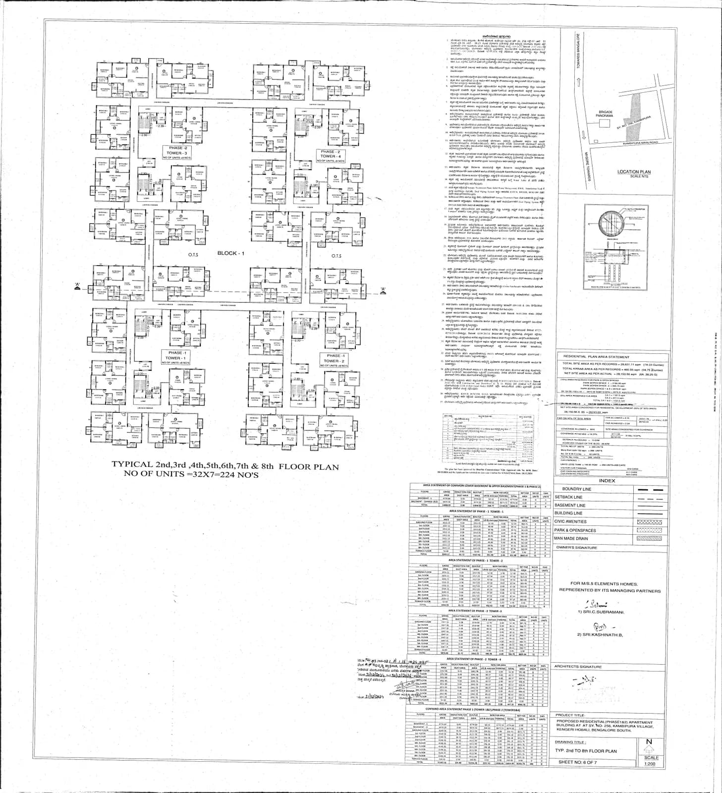 Urban Nest By 5 Elements: 2nd to 8th Floor Plan.PDF (filed with Karnataka RERA)