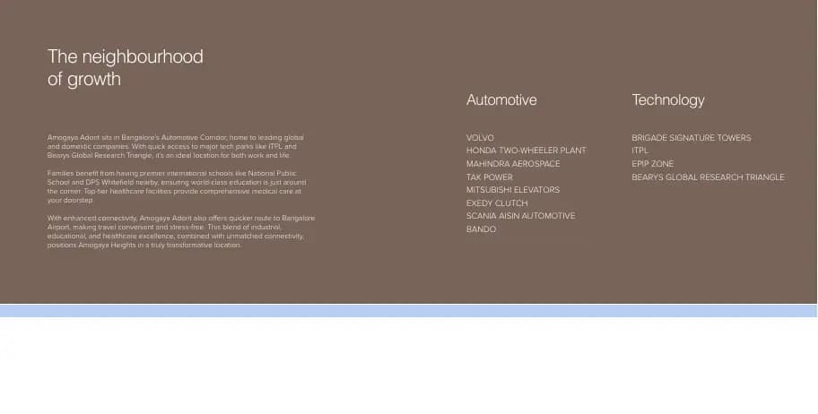 Amogaya Adorit: Brochure, page 4 (filed with Karnataka RERA)