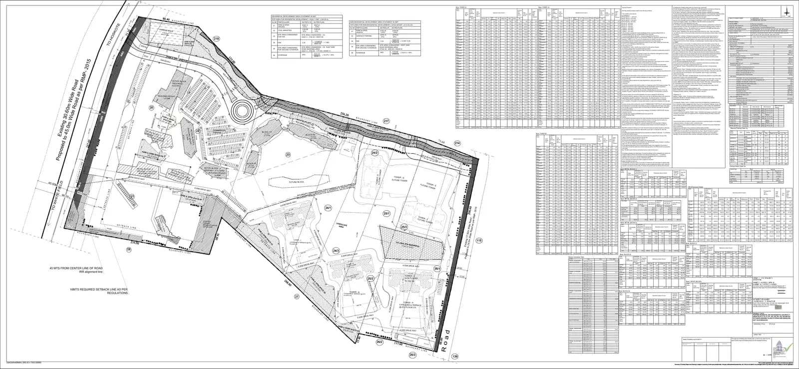 Cloud Forest: Approved Building Plan, page 1 (filed with Karnataka RERA)