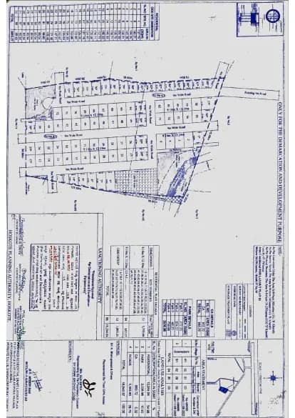 SLN Nidhi Aura: Approved Layout Plan/Demarcation Plan (filed with Karnataka RERA)