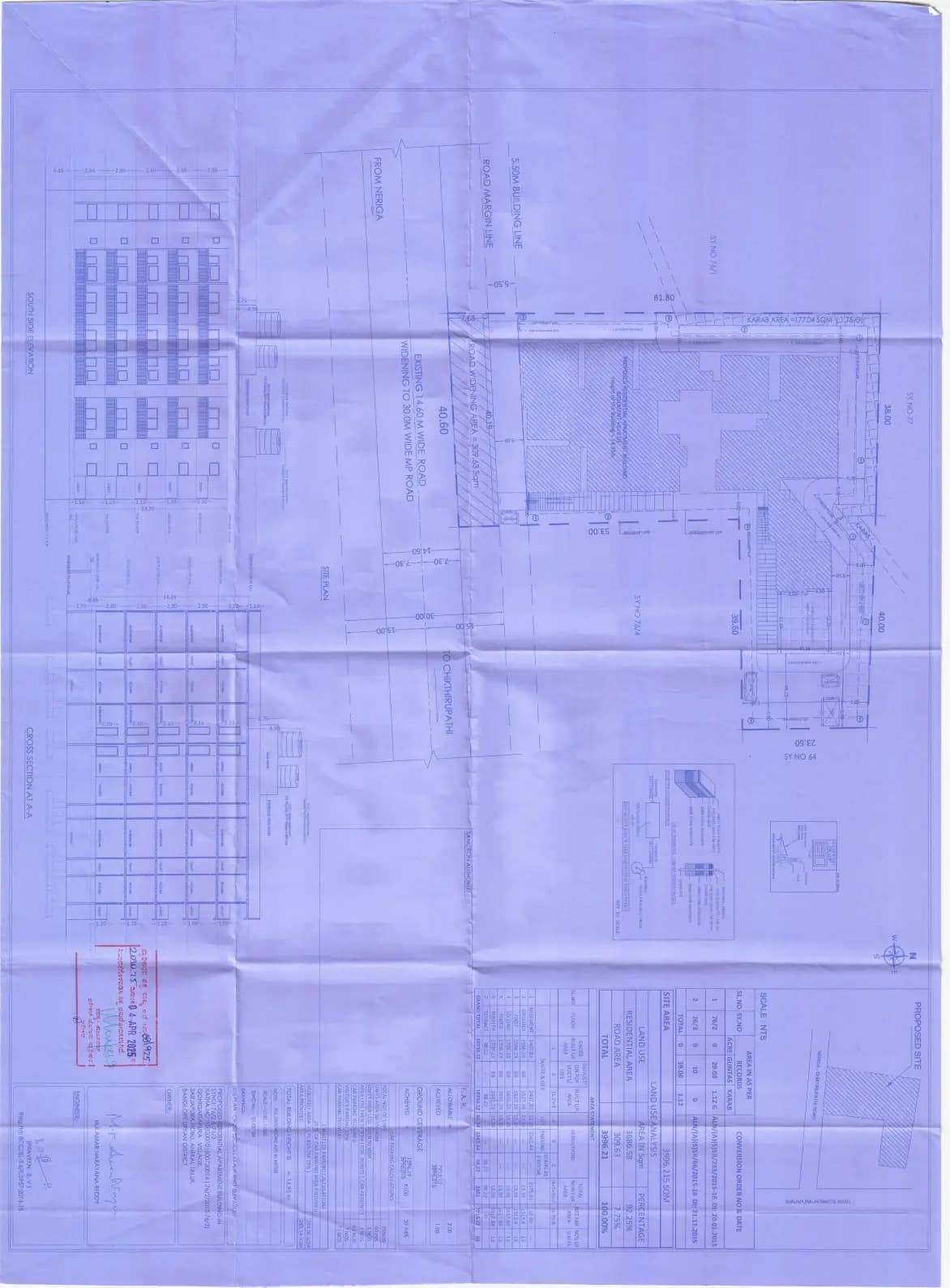 Anrai Clusters: Approved Building Plan, page 1 (filed with Karnataka RERA)