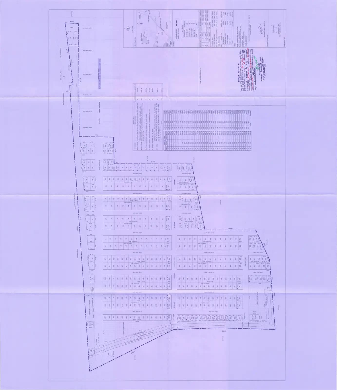 Sumadhura Panorama Phase-II: Approved Layout Plan/Demarcation Plan (filed with Karnataka RERA)