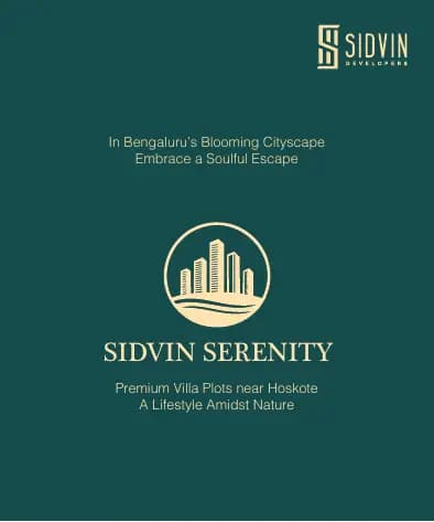 Sidvin Serenity: Brochure, page 1 (filed with Karnataka RERA)
