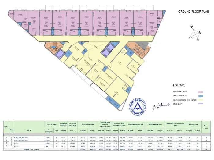 Sattva Vasanta Cove: Brochure, page 3 (filed with Karnataka RERA)