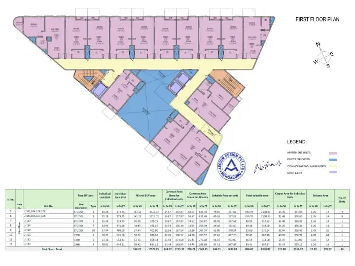 Sattva Vasanta Cove: Brochure, page 4 (filed with Karnataka RERA)
