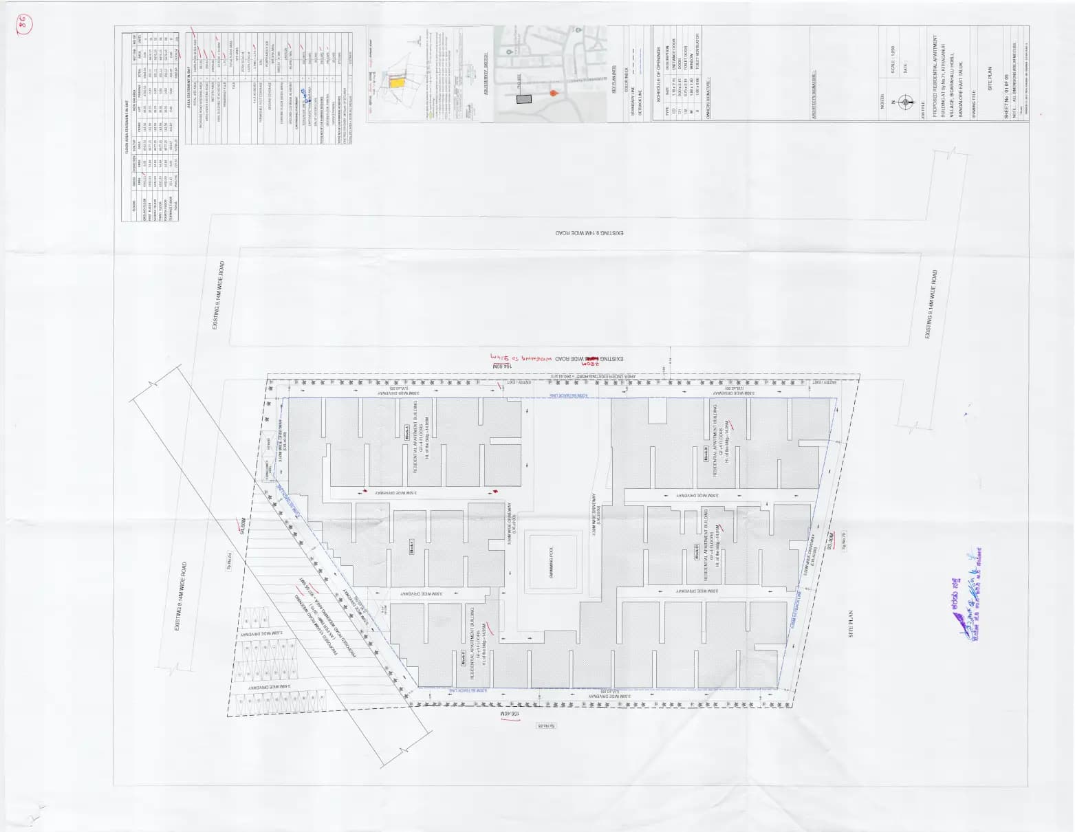 Radheshyam Karnasree Brindavan: Single Layout Plan (filed with Karnataka RERA)