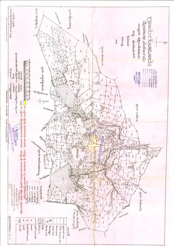 Myhna Vistara: Village Map with demarcation (filed with Karnataka RERA)