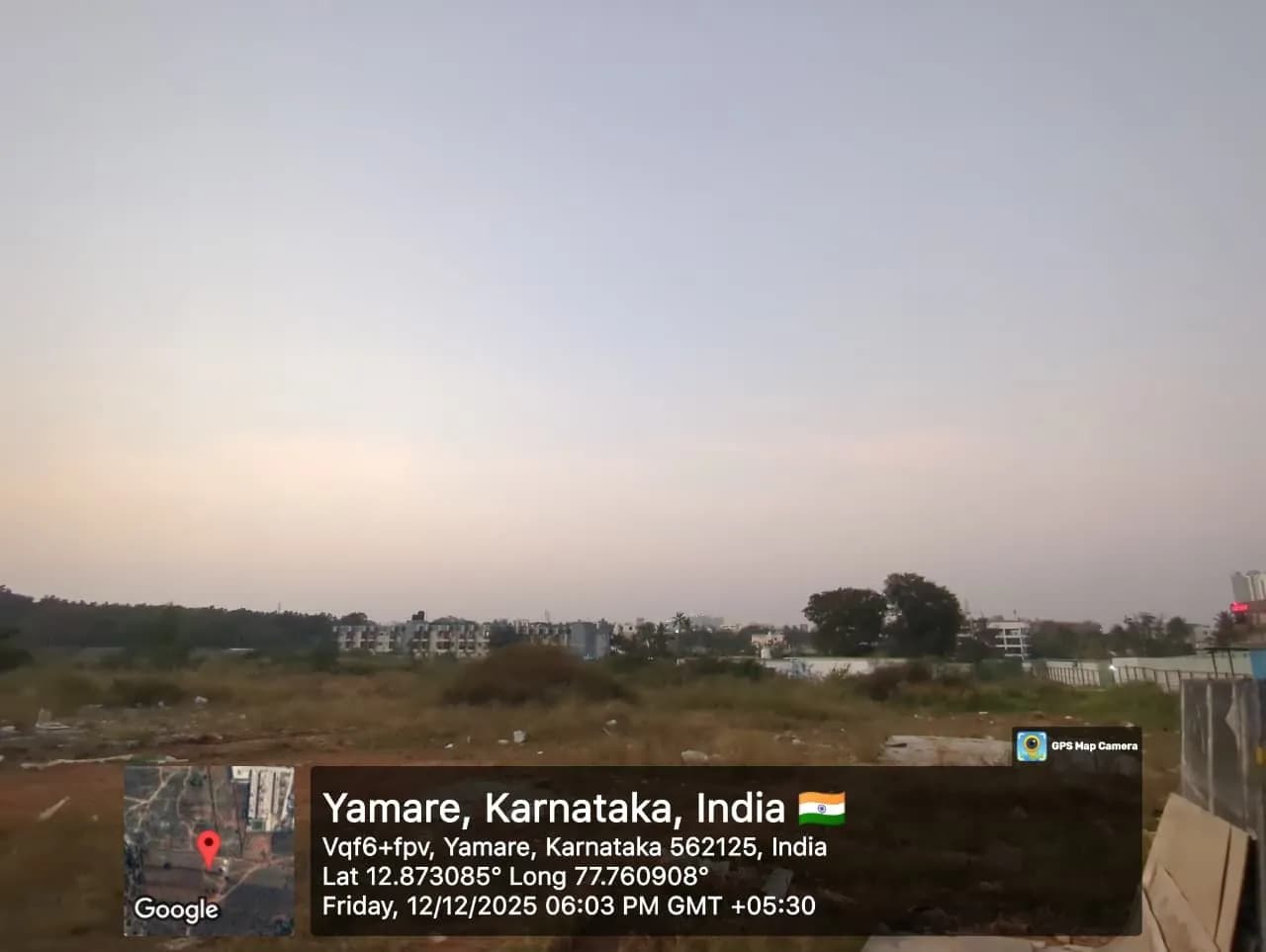 Elanza: Site photo filed with Karnataka RERA