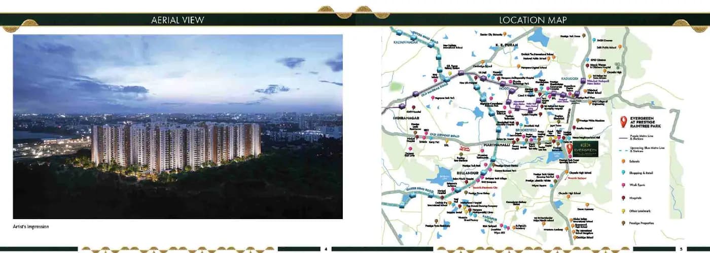 Evergreen @ Prestige Raintree Park: Brochure, page 3 (filed with Karnataka RERA)