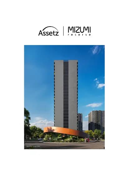 Assetz Mizumi Reserve: Updated Brochure, page 1 (filed with Karnataka RERA)