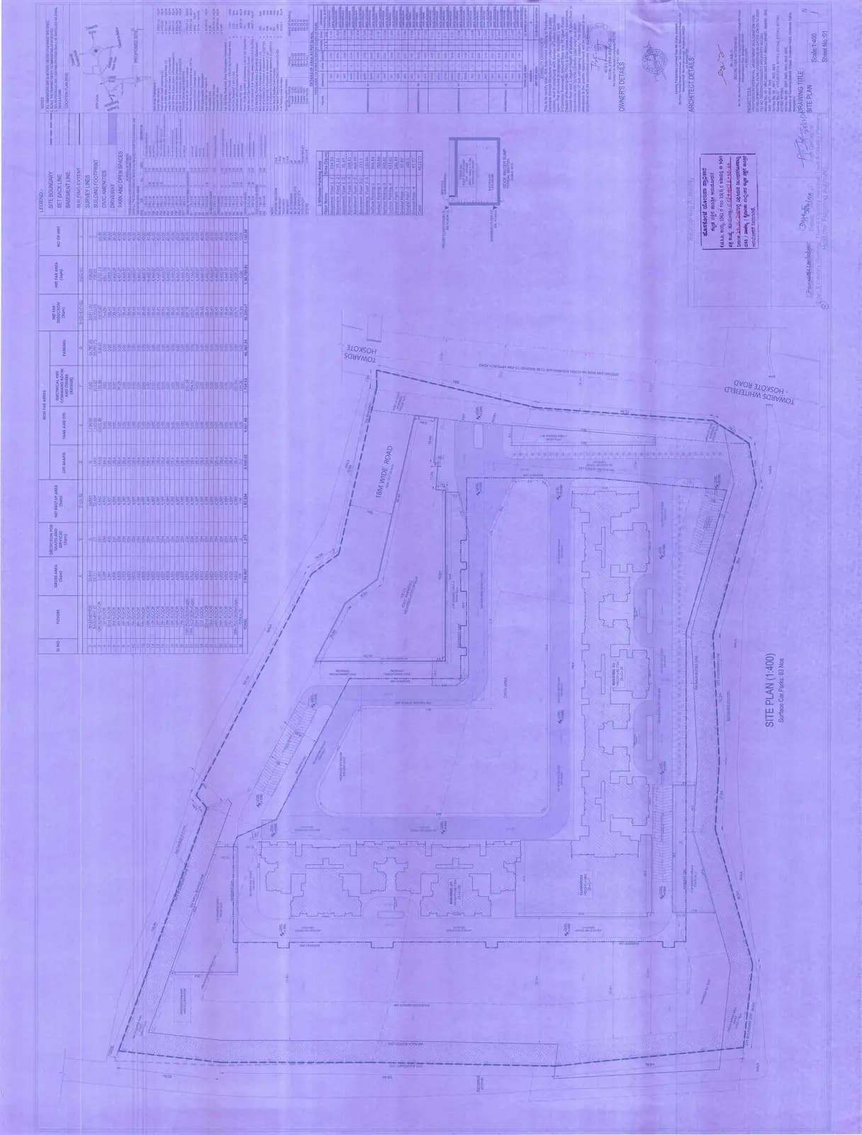 Godrej Parkshire: Approved Building Plan (filed with Karnataka RERA)
