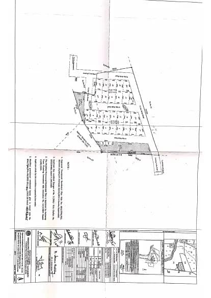 Unnathi Vaibhava: Approved Layout Plan/Demarcation Plan (filed with Karnataka RERA)